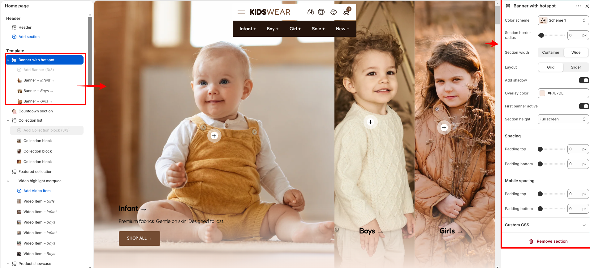 Banner promo slider