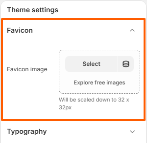 favicon setting