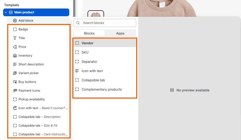 Product Page Blocks