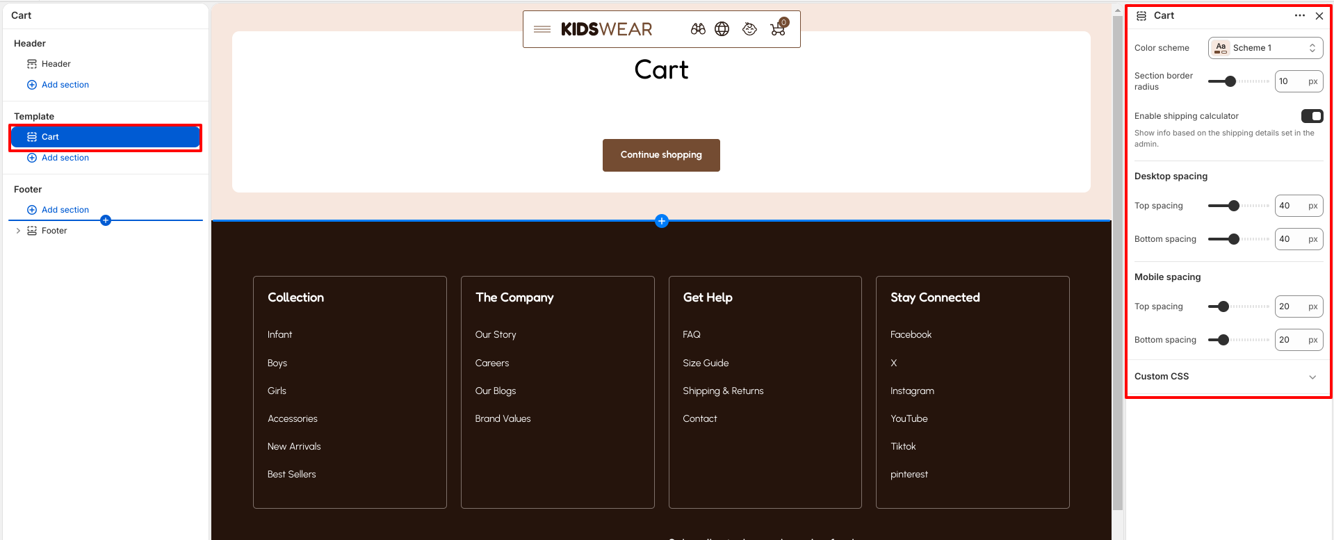 Cart Page
