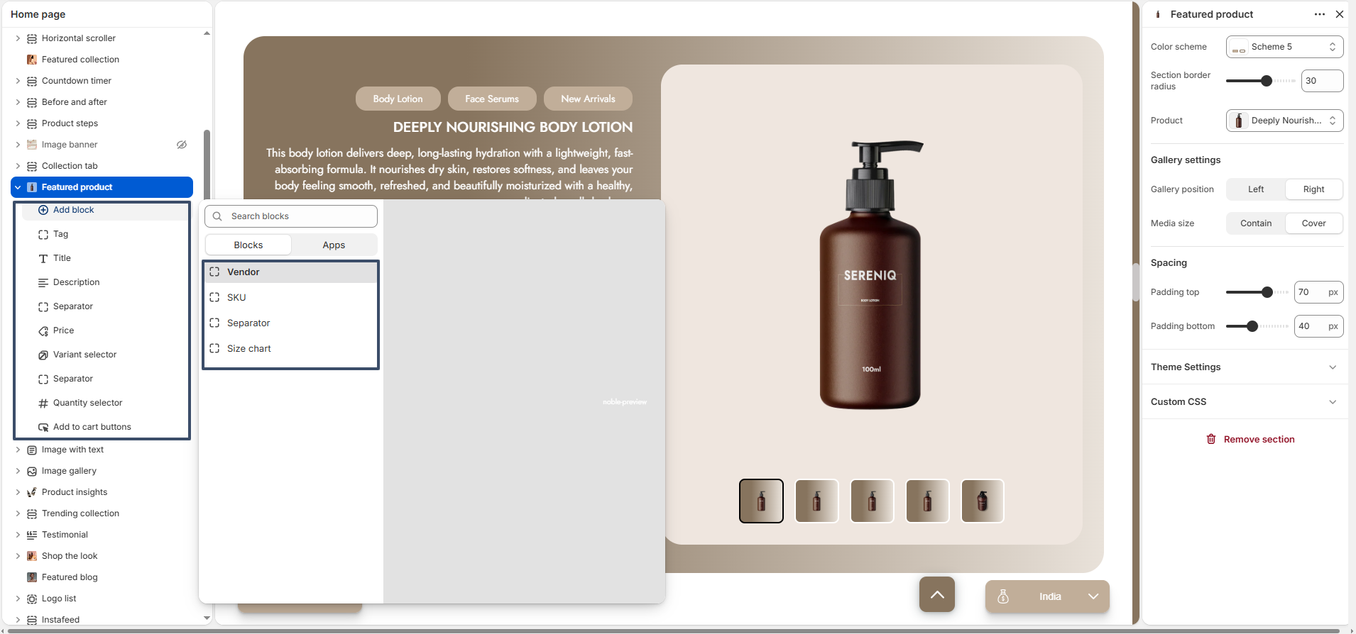 featured product blocks