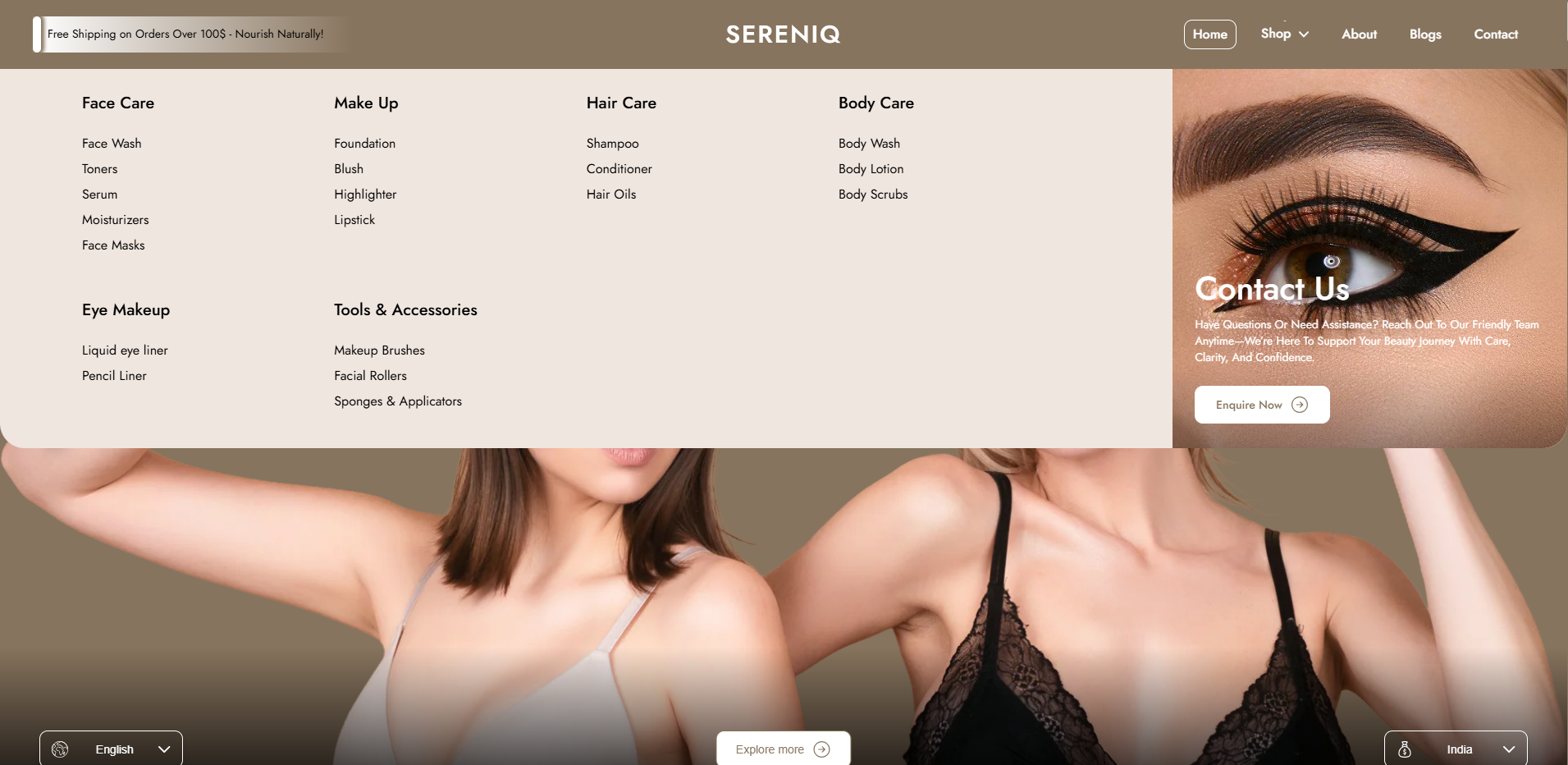 Header Mega Menu
